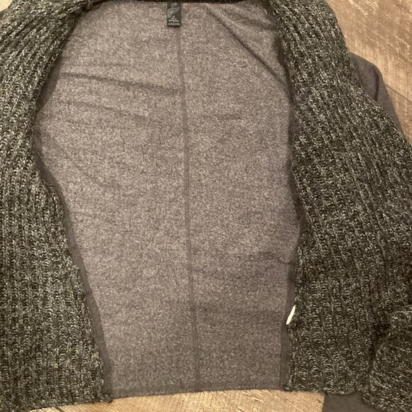 Prana Gray Open Front Cardigan Sweater - Picture 6 of 7